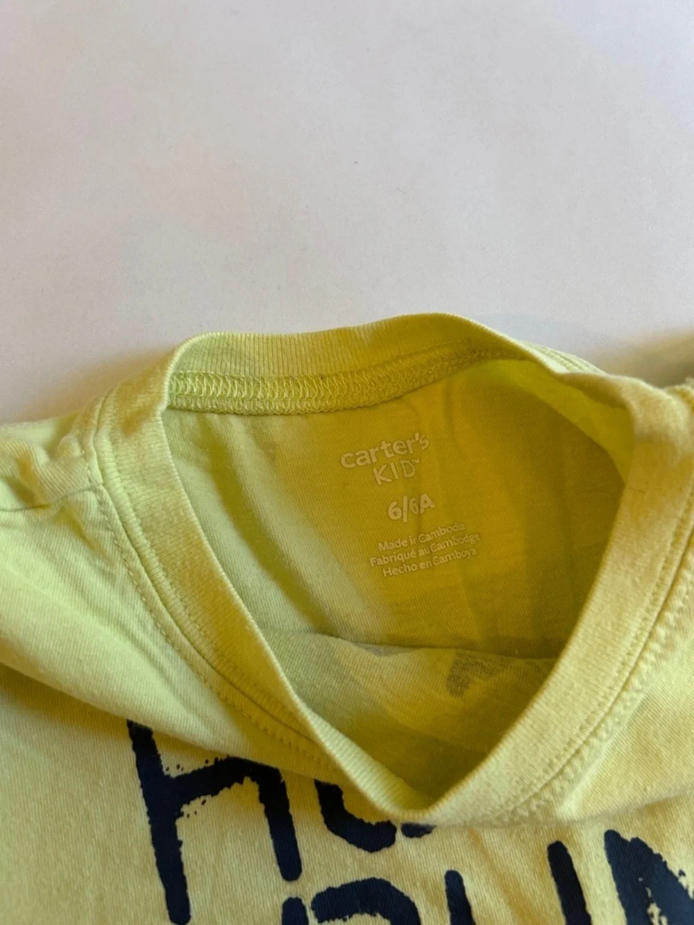 Home Run King Graphic Tee Yellow-Green | Boy 6 | Baseball Catcher Top | Carters